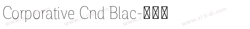 Corporative Cnd Blac字体转换
